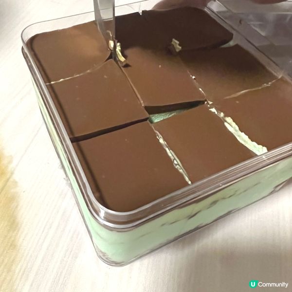 【買完一次再沒有然後?!】薄荷朱古力脆脆盒子蛋糕