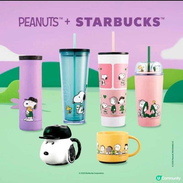 StarbucksPeanuts系列商品 