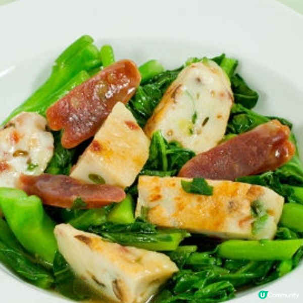 魚肉臘腸炒芥蘭

