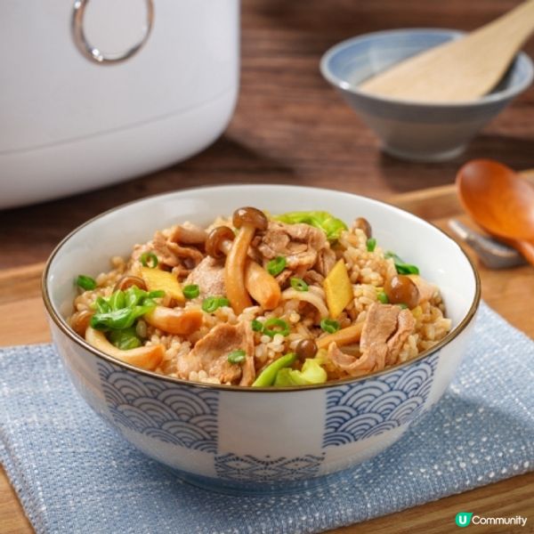 電飯煲香菇肉片飯

