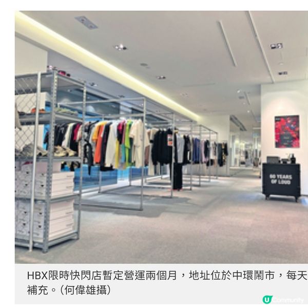 HBX Market限時快閃店 全新・二手・Outlet