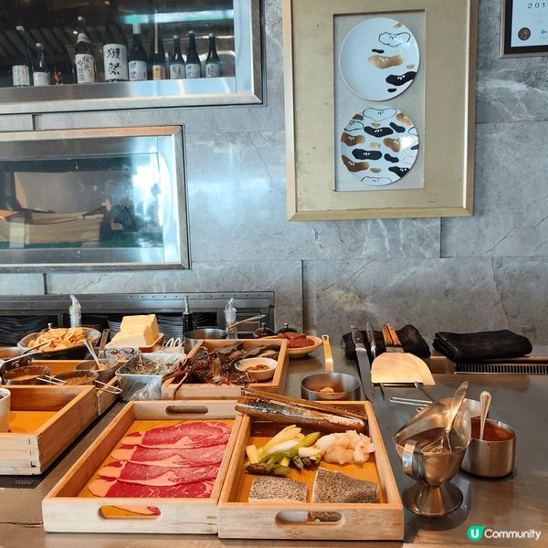 我同老友去咗The ONE 19樓嘅「鐵板燒海賀」食晏，呢間...