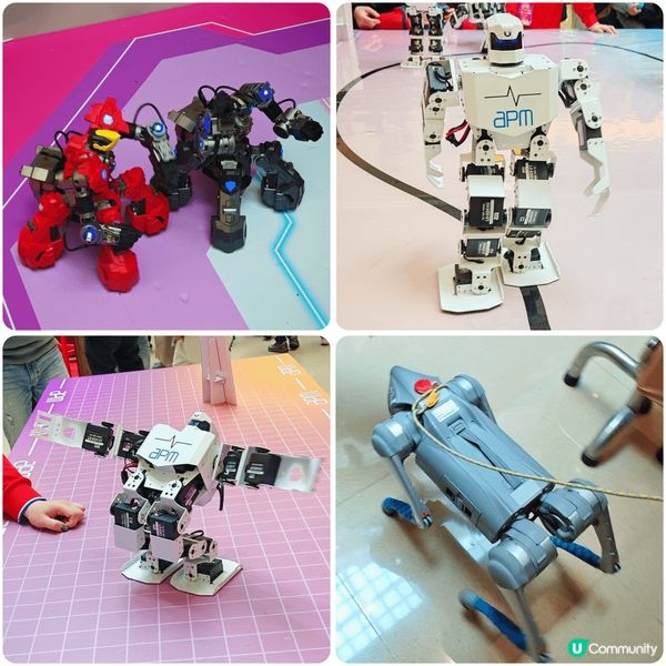 觀塘apm商場而家有機械人科技大匯演, 有兩個係春晚開場出現...