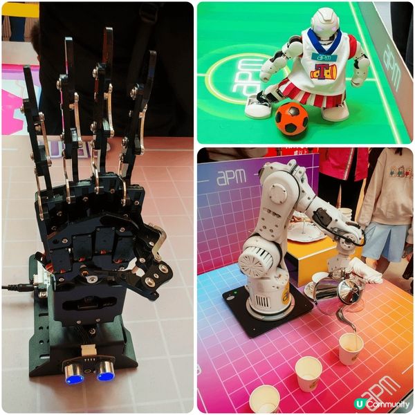 觀塘apm商場而家有機械人科技大匯演, 有兩個係春晚開場出現...