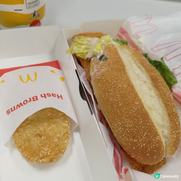 麥當勞超抵食早餐🔥$29歎超巨型深海狹鱈魚柳堡💜