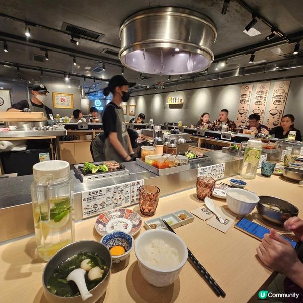 和牛漢堡與米飯的美味