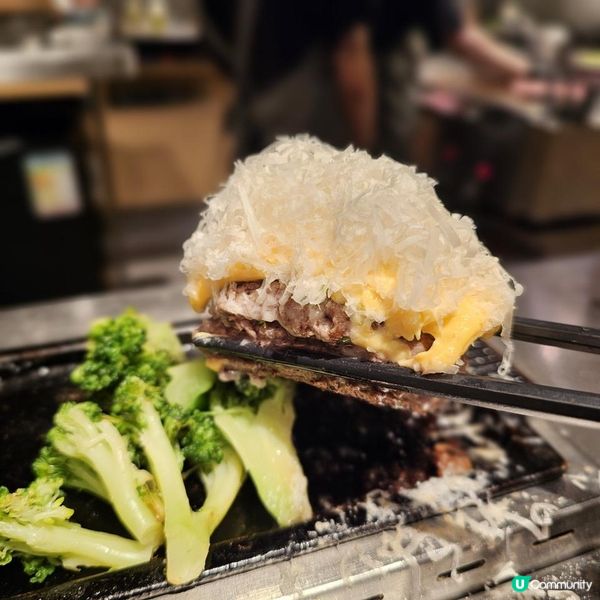 和牛漢堡與米飯的美味