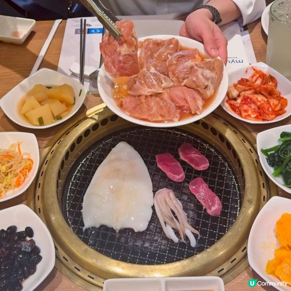 ##韓國燒肉控必試🔥推介原條鮮魷魚🦑