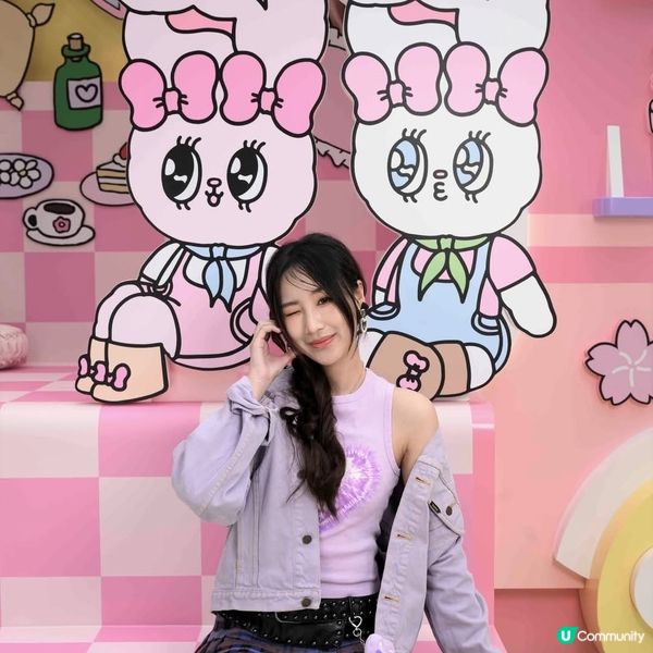 Esther Bunny現身置富Malls聲夢三小花暢遊花園