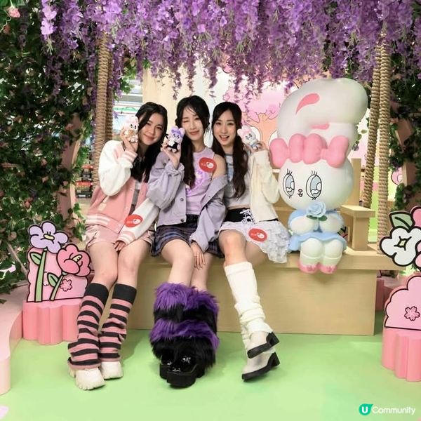 Esther Bunny現身置富Malls聲夢三小花暢遊花園