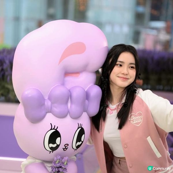 Esther Bunny現身置富Malls聲夢三小花暢遊花園