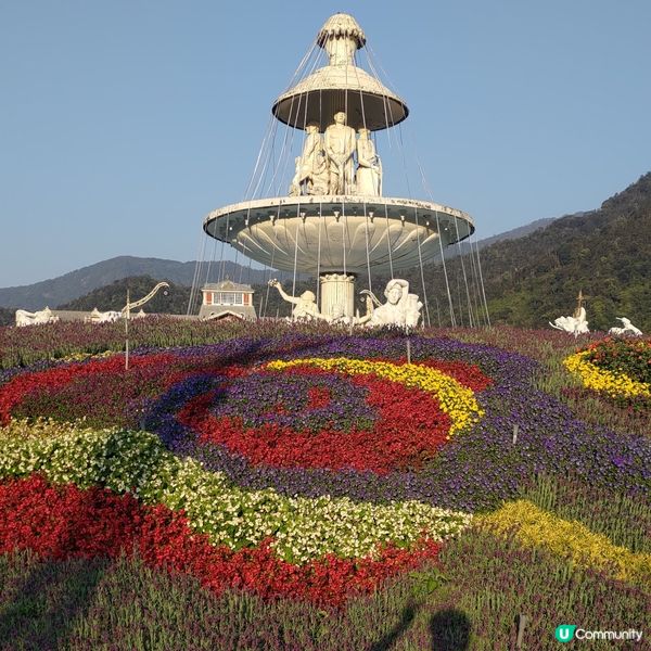🏰台中必去超靚打卡熱點🔥九族文化村歐式花園超華麗💜