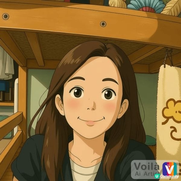 吉卜力風格相片影到人很可愛。和真實不同。