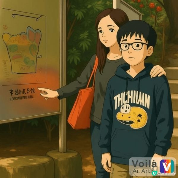 吉卜力風格相片影到人很可愛。和真實不同。