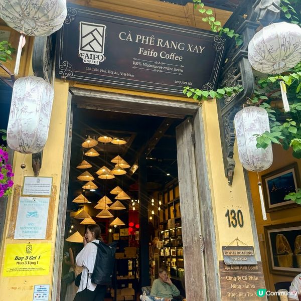 會安古鎮必去打卡cafe☕️ ，站在天台俯瞰會安古色古香景色🤩