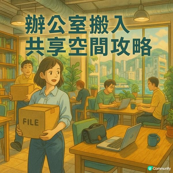 🧳【辦公室搬入共享空間攻略】從獨立到共用，搬得穩＝轉型快！