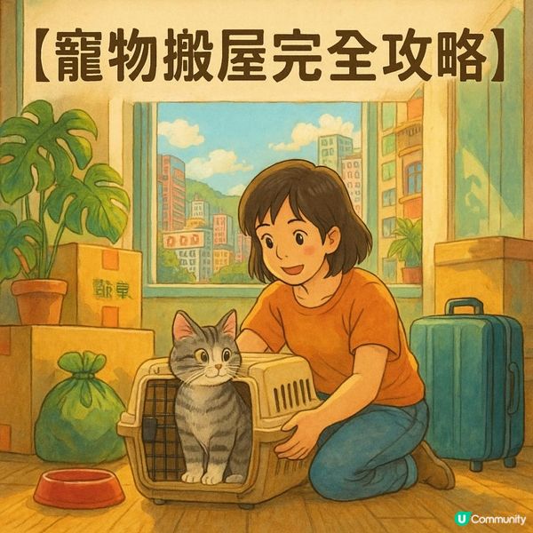 🐾【寵物搬屋完全攻略】毛孩唔識講搬屋壓力？5 個步驟幫你同佢一齊過渡新生活！