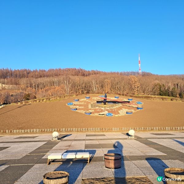 北海道旅遊🥳十勝之丘公園🔔音更花時計🕐欣賞日落風景🌅