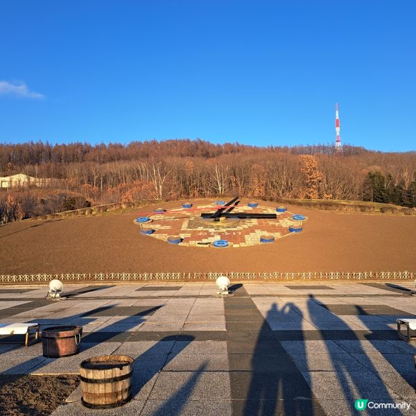 北海道旅遊🥳十勝之丘公園🔔音更花時計🕐欣賞日落風景🌅