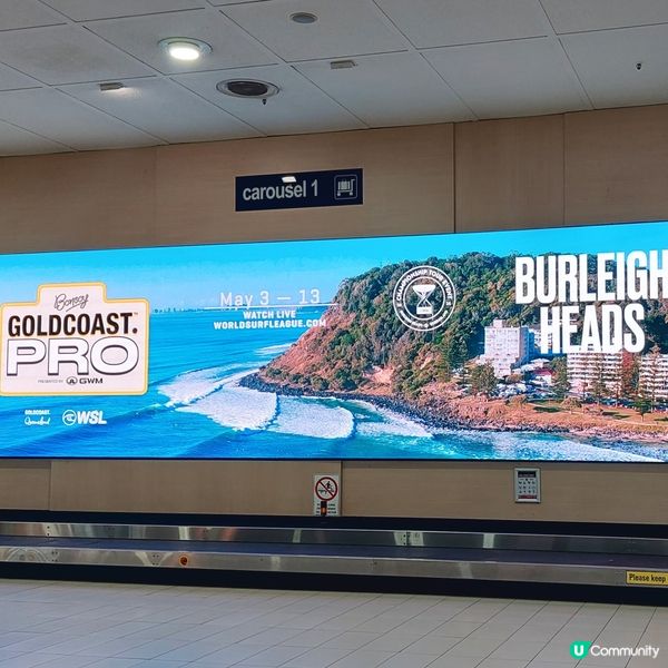 澳洲昆士蘭黃金海岸機場 🧳✈️