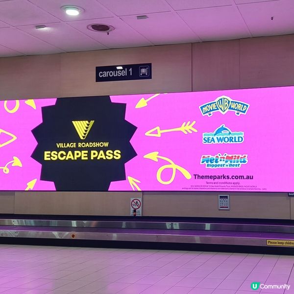 澳洲昆士蘭黃金海岸機場 🧳✈️