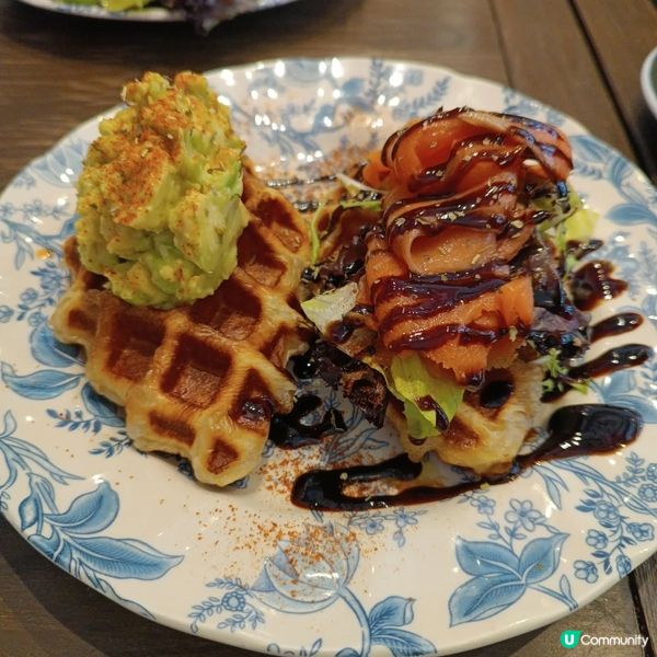 元朗藍白色調瓷磚愜意 Cafe💙😌