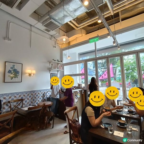 元朗藍白色調瓷磚愜意 Cafe💙😌