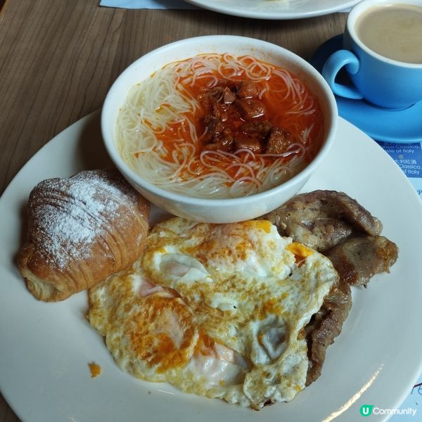 酒店的餐廳食早餐