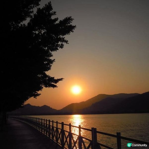 浪漫醉人的日落@媽閣廟附近海濱長廊