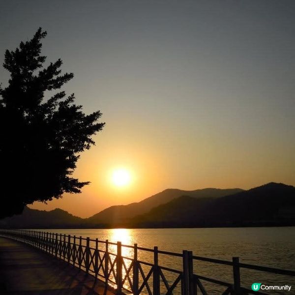 浪漫醉人的日落@媽閣廟附近海濱長廊