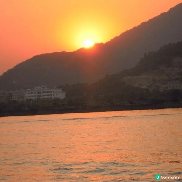 浪漫醉人的日落@媽閣廟附近海濱長廊