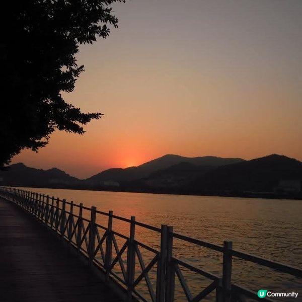 浪漫醉人的日落@媽閣廟附近海濱長廊