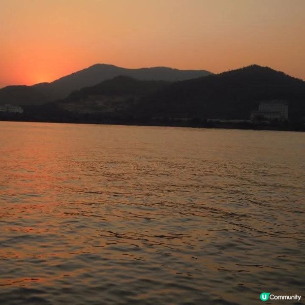 浪漫醉人的日落@媽閣廟附近海濱長廊