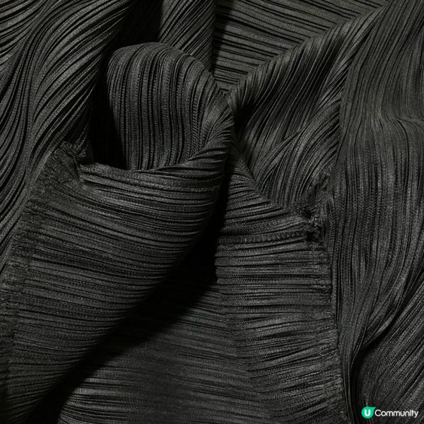 三宅一生黑色寬外套「Funbid」