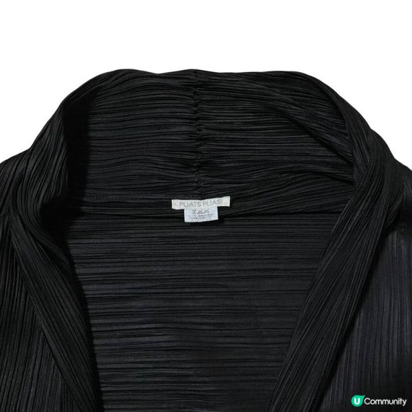 三宅一生黑色寬外套「Funbid」