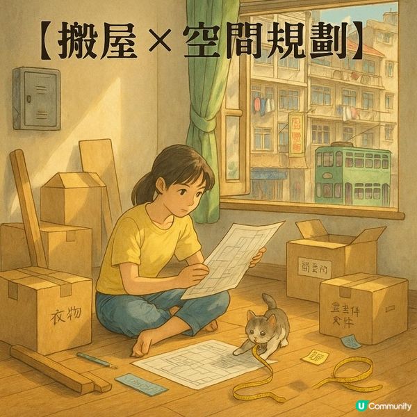 🏠【搬屋 × 空間規劃】搬家最怕亂成一團？學會這套思考法，一次收拾，一次安置！