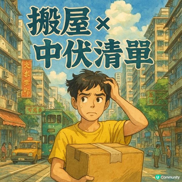 ⚠️【搬屋 × 中伏清單】搬家時，千萬別犯這10個99%人都中招的錯誤！