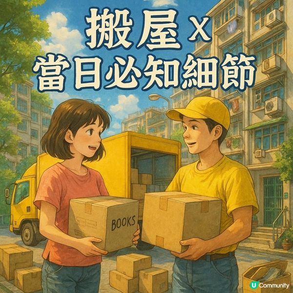 🔥【搬屋 × 當日必知細節】搬家唔止打包搬運！9件超易忽略小事，搞唔掂即場爆煲！