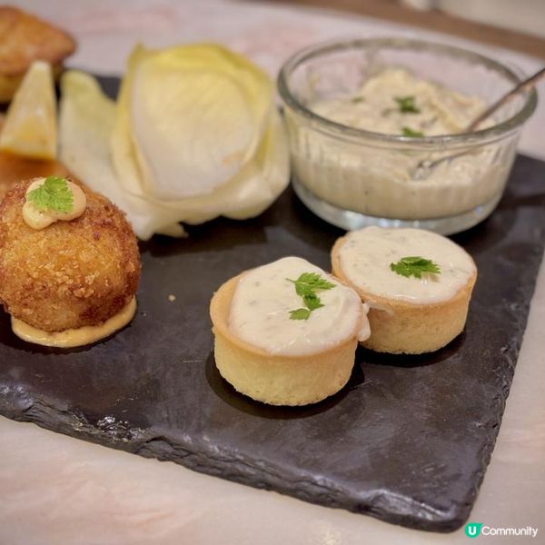 品嚐法式特色海鮮拼盤點心套餐