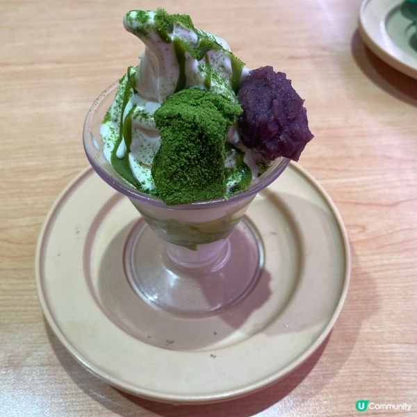 🍵 壽司郎抹茶蕨餅芭菲，正！😋