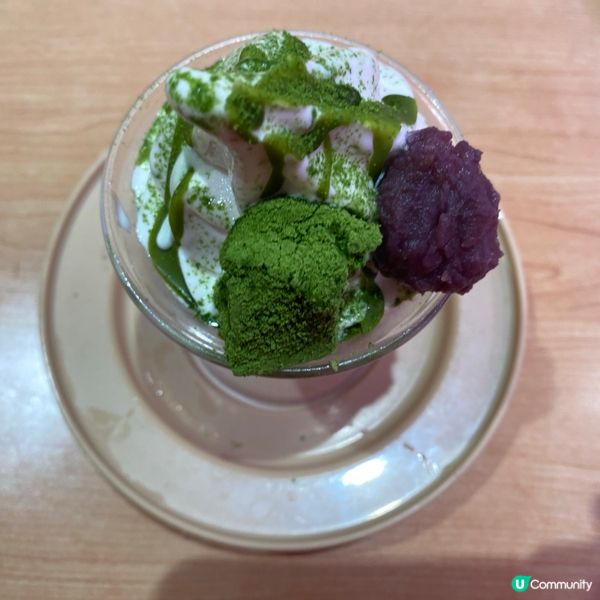 🍵 壽司郎抹茶蕨餅芭菲，正！😋