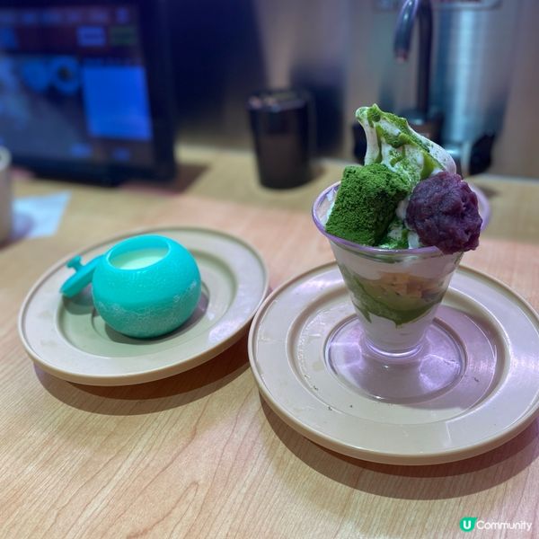 🍵 壽司郎抹茶蕨餅芭菲，正！😋