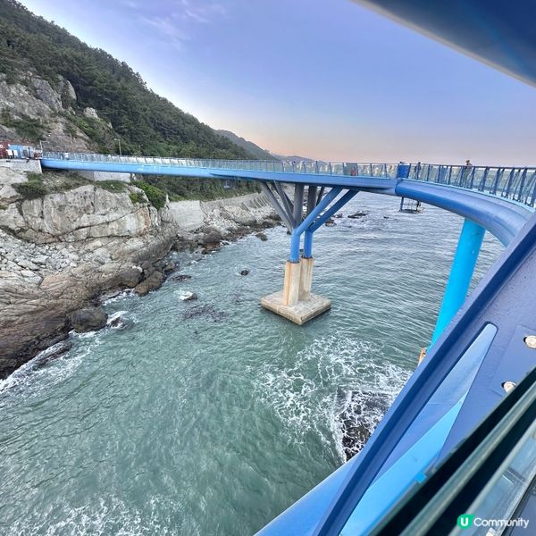 🇰🇷釜山靑沙浦瞭望台：刺激透明玻璃步道體驗