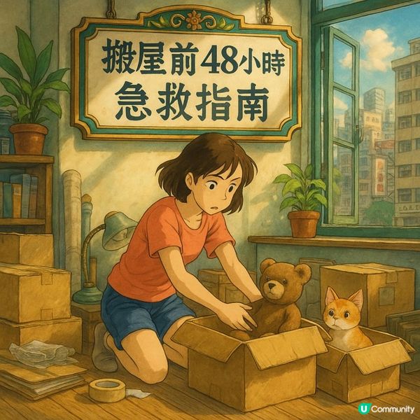 💉【搬屋前48小時の急救指南】你冇時間再plan？照住做就唔會出事！