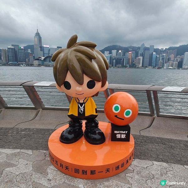 尖沙咀星光大道五月天Mayday巨型公仔打卡