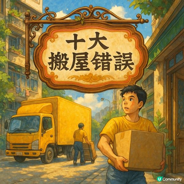 🚪【十大搬屋錯誤】10個港人搬屋時錯用力的地方，你愈勤力，愈蝕底？