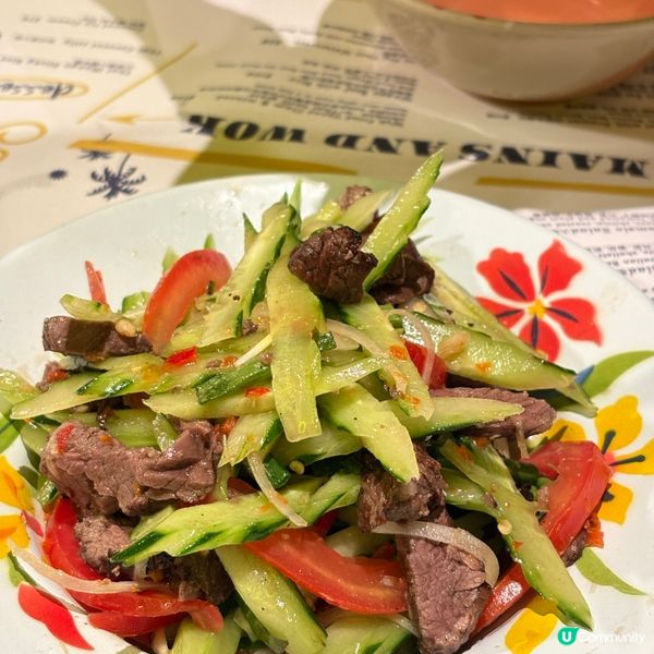 ## 中環隱世泰國餐廳 🤫  安格斯牛肉沙律+虎蝦炒飯超驚喜