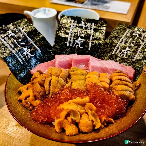 築地虎杖虎：海膽丼🤤！鮮到爆！