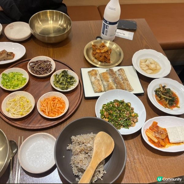 🇰🇷合井・韓式大麥飯推薦！健康清爽！超多小菜 + 糙米