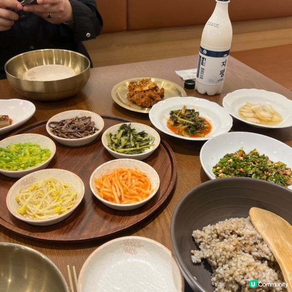 🇰🇷合井・韓式大麥飯推薦！健康清爽！超多小菜 + 糙米